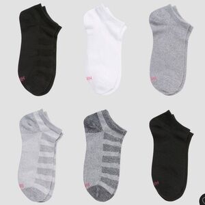 GIRLS - 2 Packs of 6 Pairs of No-Show Socks (12 Total) NWT